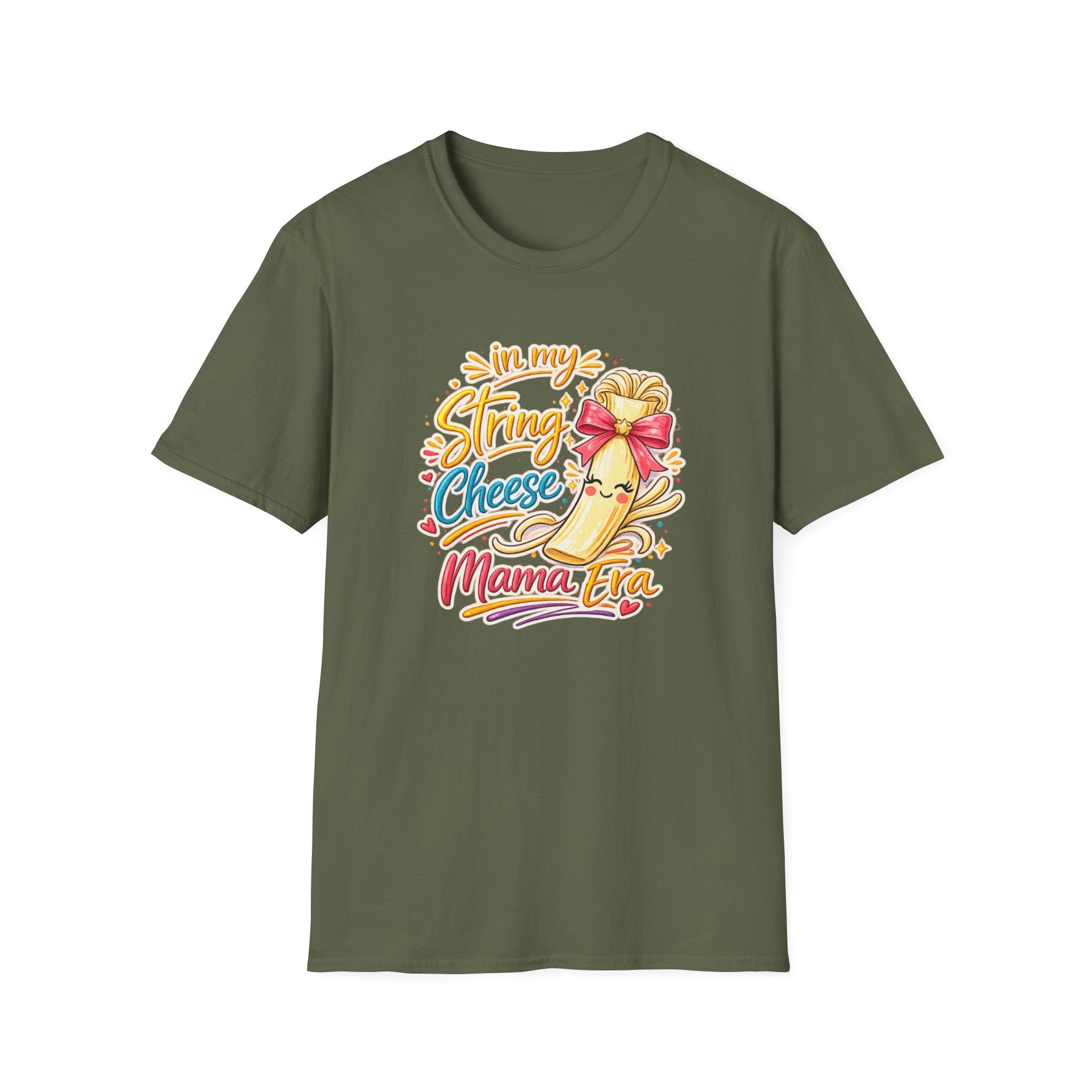 String Cheese Mama T-Shirt – "In My String Cheese Mama Era" Funny Mom Tee