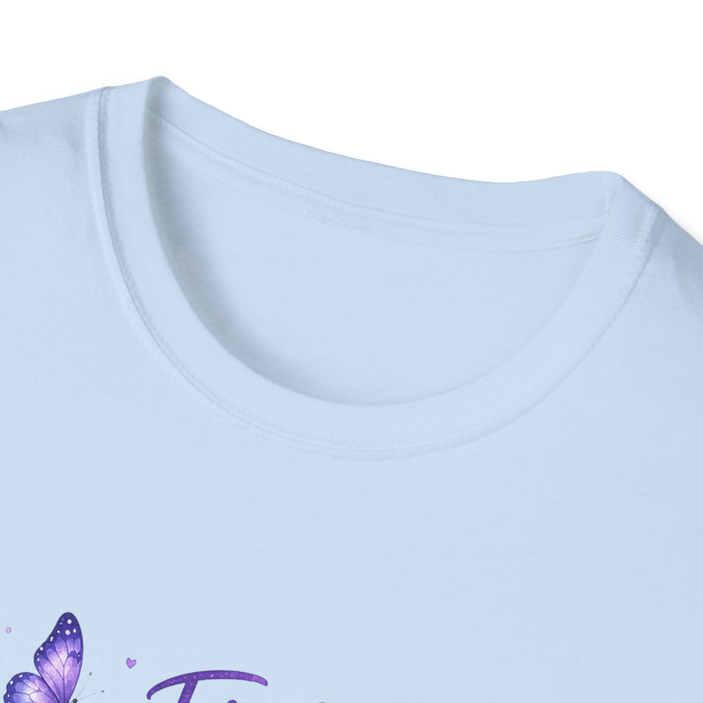 Cancer Awareness Ribbon T-Shirt – "Fighting Cancer with Strength, Faith & Hope"