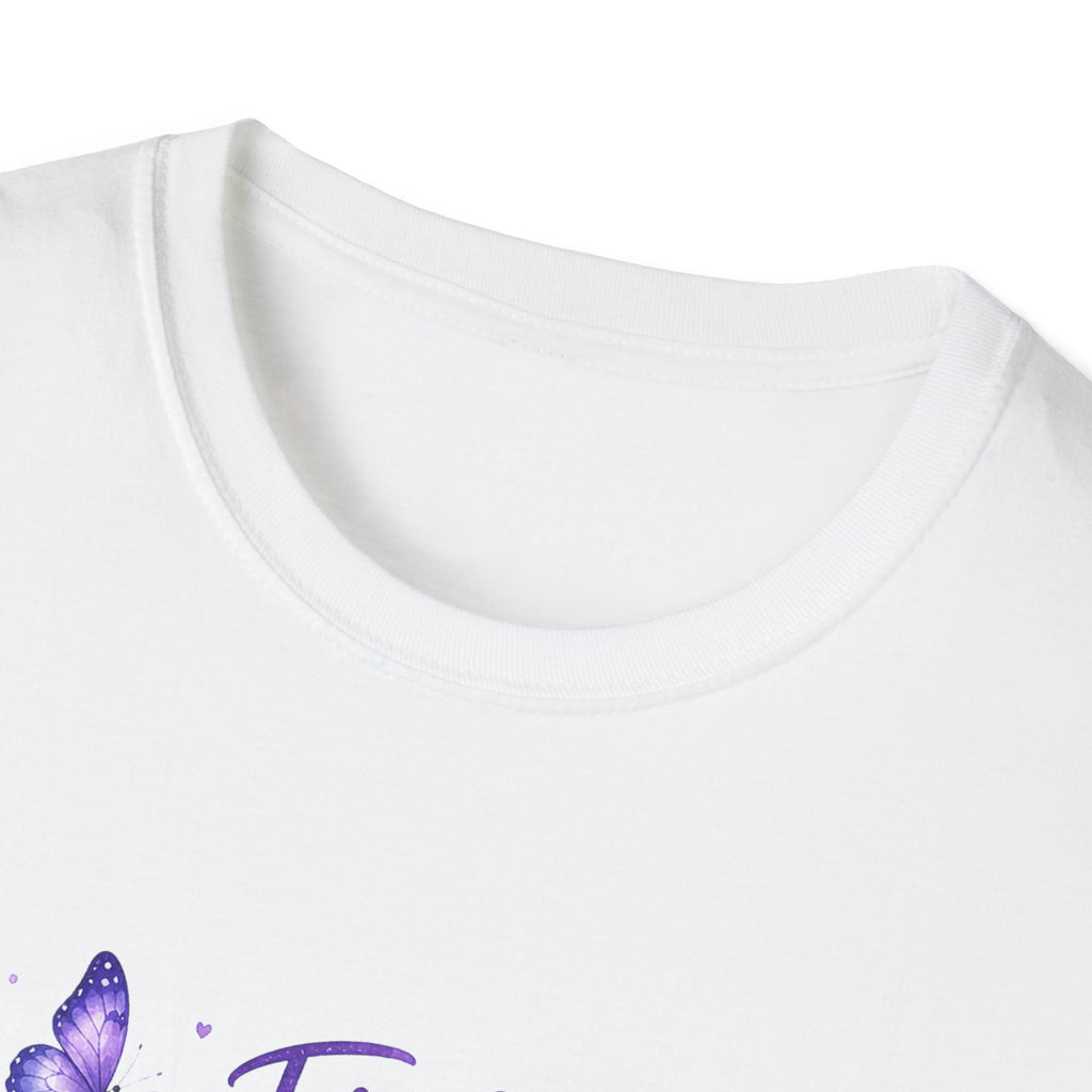 Cancer Awareness Ribbon T-Shirt – "Fighting Cancer with Strength, Faith & Hope"