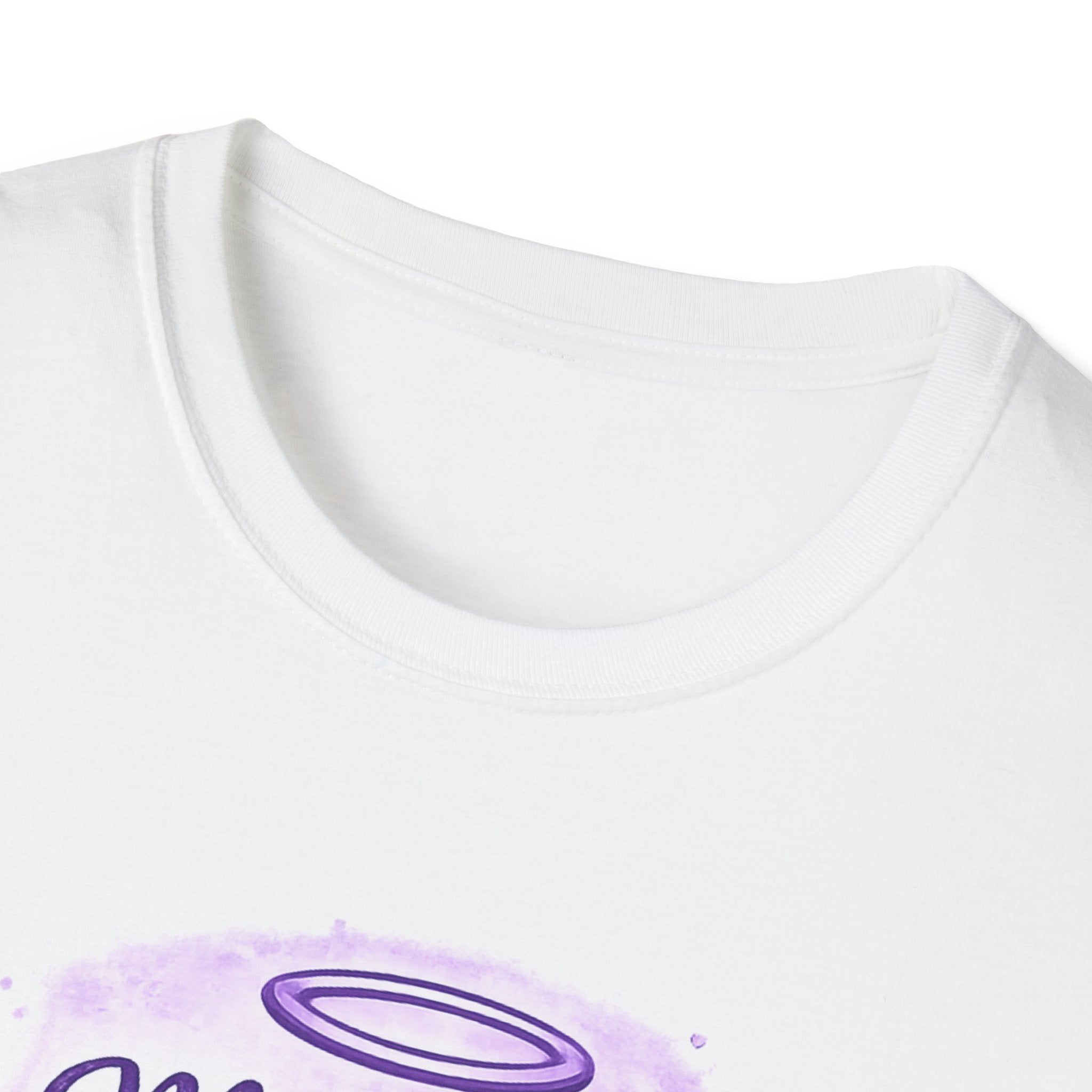 T-Shirt — "Mommy’s My Guardian Angel" Memorial Tee (Purple Wings & Heart)