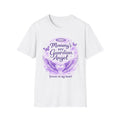 T-Shirt — "Mommy’s My Guardian Angel" Memorial Tee (Purple Wings & Heart)