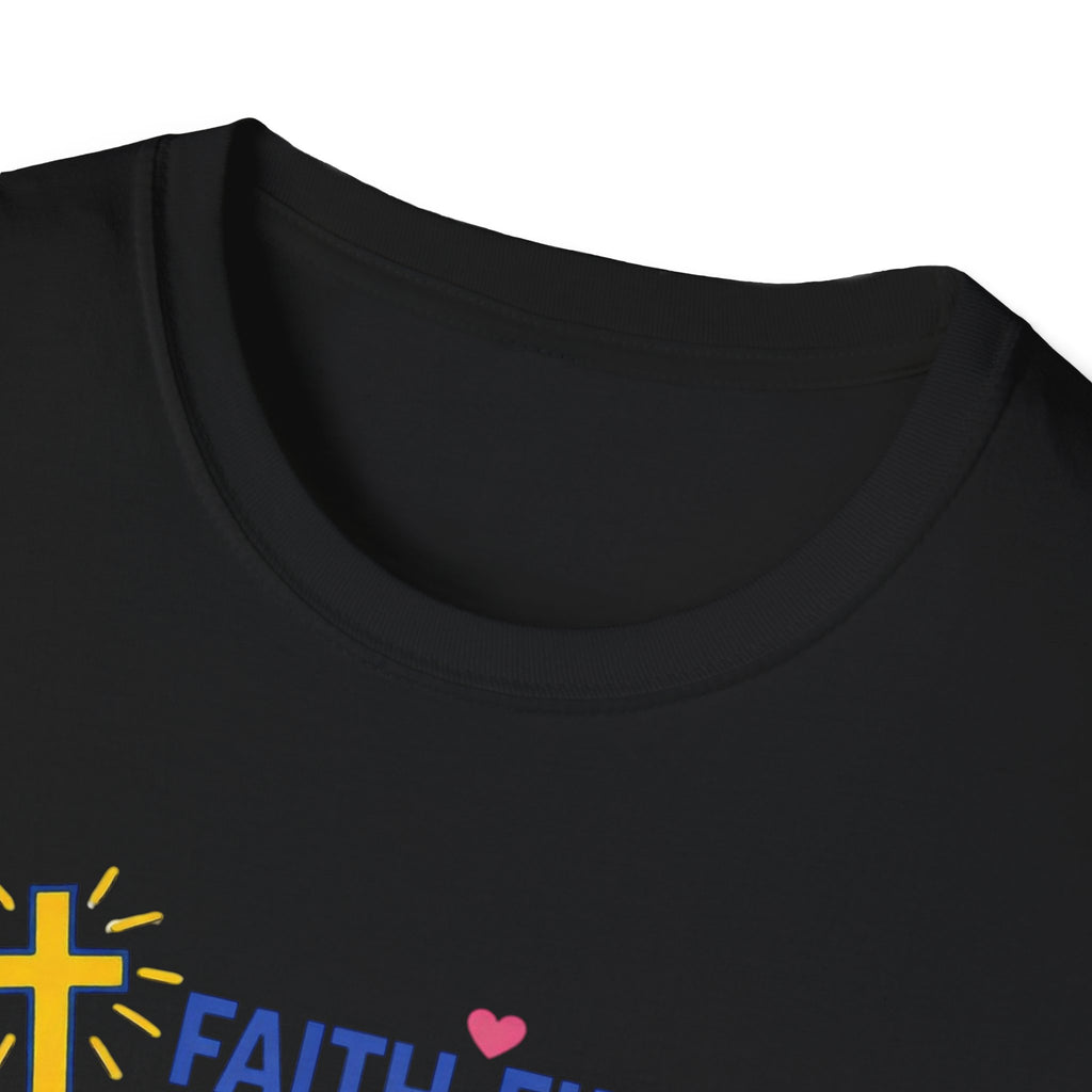 Faith-Filled Baseball Mama T-Shirt — "Faith Filled, Bible Thumpin', Baseball Luvin'"