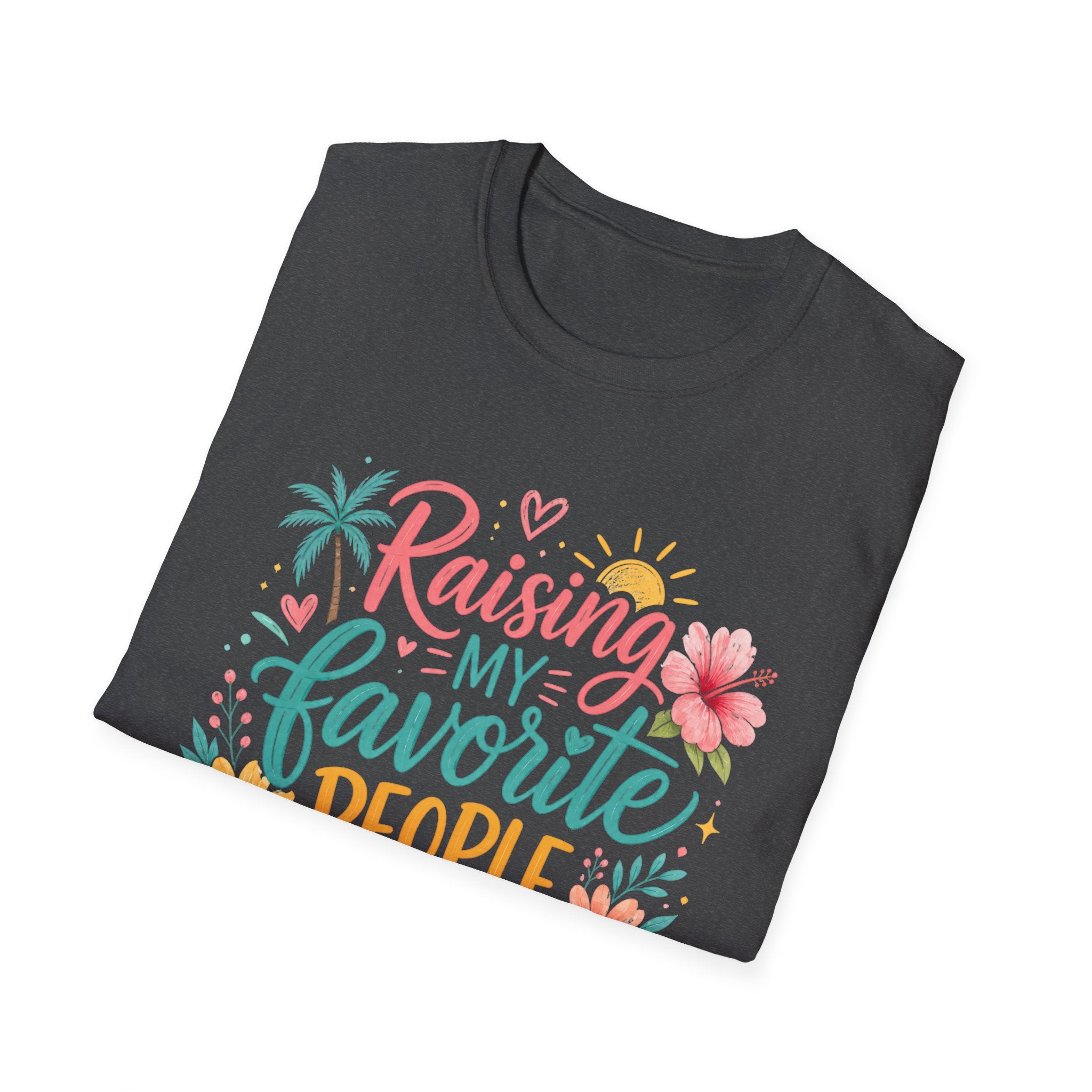 Raising My Favorite People Floral T-Shirt — Motherhood Mom Shirt