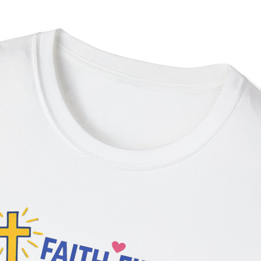 Faith-Filled Baseball Mama T-Shirt — "Faith Filled, Bible Thumpin', Baseball Luvin'"