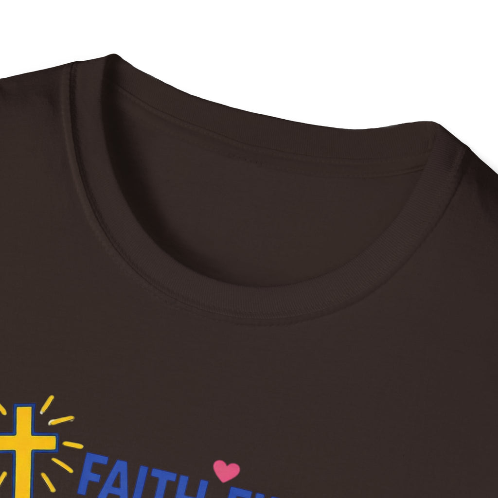 Faith-Filled Baseball Mama T-Shirt — "Faith Filled, Bible Thumpin', Baseball Luvin'"