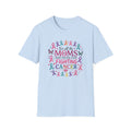 Mom Cancer Awareness T-Shirt — "For All the Moms Who Never Stop Fighting Cancer" Support Tee